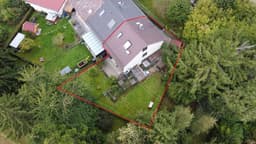 Drohne Haus mit Grundstück
